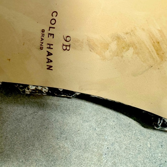 Cole Haan sling back mule- faux python print - Picture 6 of 6
